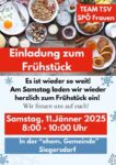 Einladung zum Frühstück - Samstag, 11. Jänner 2025